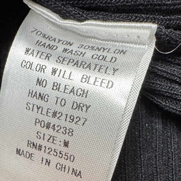 Hera Collection Black Ribbed leopard print bodysuit NWT M - Picture 9 of 9